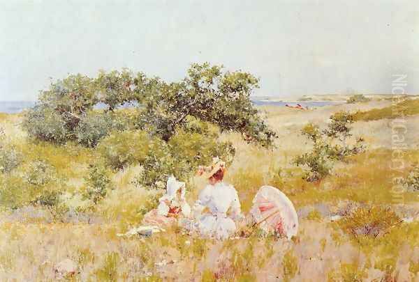 The Fairy Tale (or A Summer Day) Oil Painting by William Merritt Chase