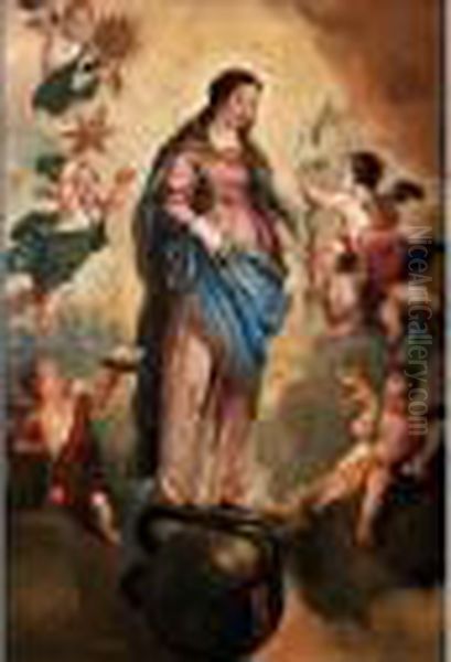 The Assumption Of The Virgin Oil Painting by Gaspar De Crayer