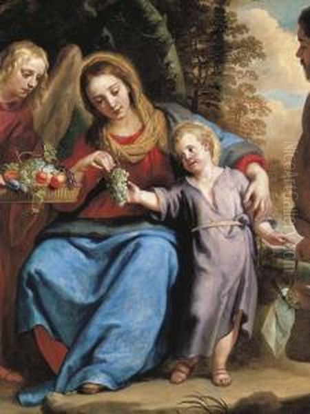 The Rest On The Flight Into Egypt Oil Painting by Gaspar De Crayer