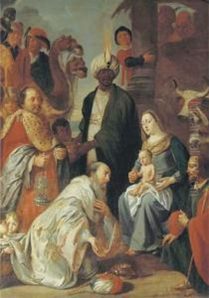 The Adoration Of The Magi Oil Painting by Gaspar De Crayer