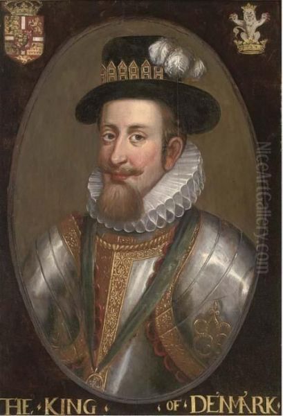 Portrait Of A Nobleman Oil Painting by John de Critz