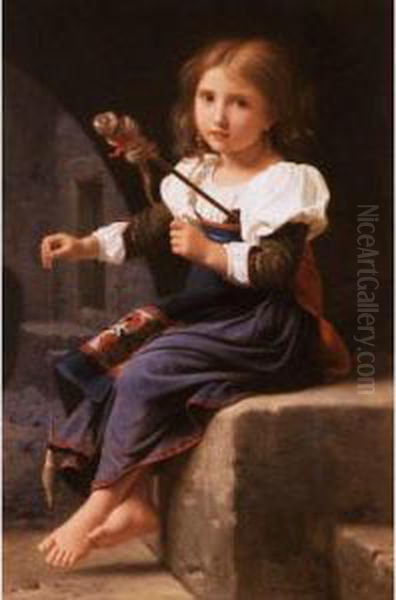 Young Girl Of Galinero Oil Painting by Alfred P. De Curzon