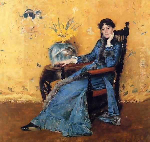 Portrait of Miss Dora Wheeler Oil Painting by William Merritt Chase