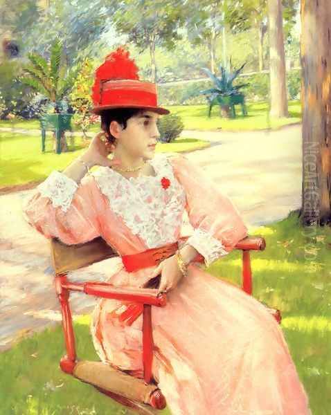 Afternoon in the Park Oil Painting by William Merritt Chase