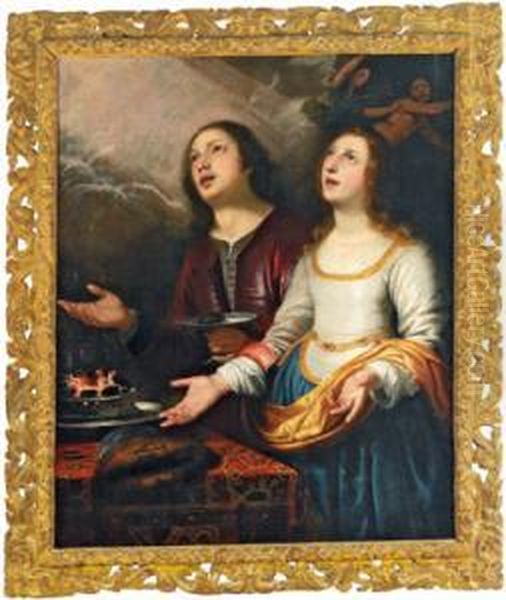 La Benedizione Divina Oil Painting by Orazio De Ferrari