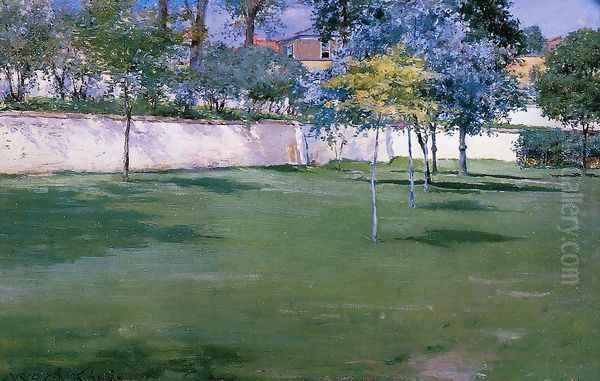 Brooklyn Navy Yard Oil Painting by William Merritt Chase