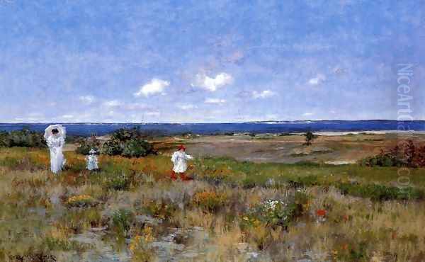 Near The Beach Shinnecock Oil Painting by William Merritt Chase