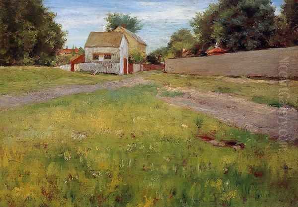 Brooklyn Landscape Oil Painting by William Merritt Chase