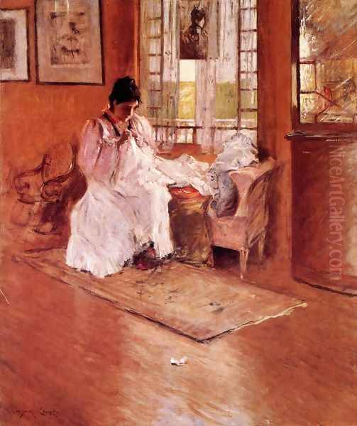 For The Little One Aka Hall At Shinnecock Oil Painting by William Merritt Chase