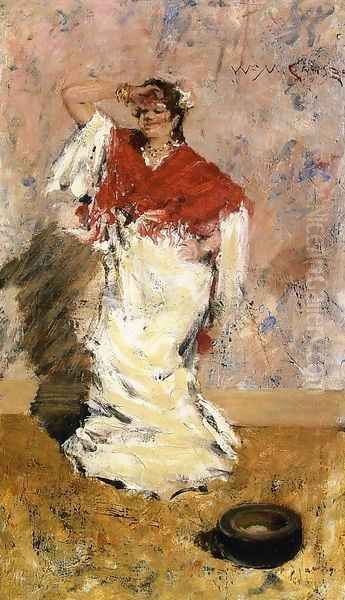 Dancing Girl Oil Painting by William Merritt Chase