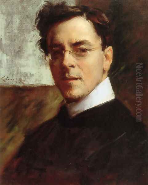 Portrait Of Louis Betts Oil Painting by William Merritt Chase