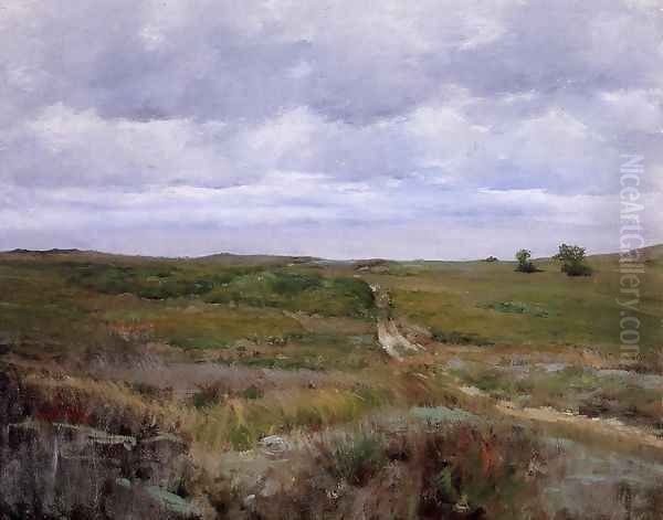 Over The Hills And Far Away Oil Painting by William Merritt Chase