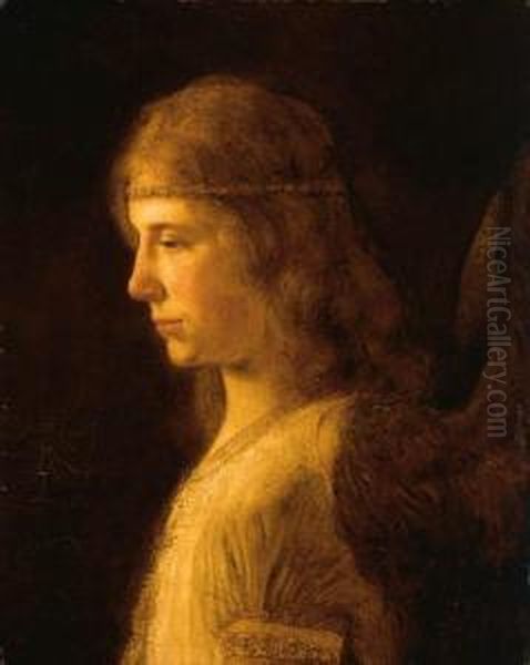 The Archangel Raphael Oil Painting by Aert De Gelder