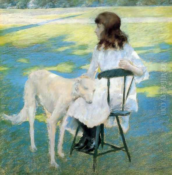 Good Friends Oil Painting by William Merritt Chase