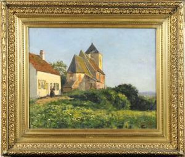 Eglise De Campagne Oil Painting by Jean-Baptiste De Greef