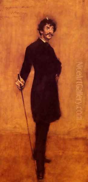 James Abbott McNeill Whistler Oil Painting by William Merritt Chase