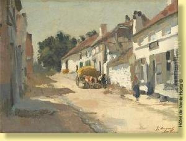 Ruelle Ensoleillee Oil Painting by Jean-Baptiste De Greef