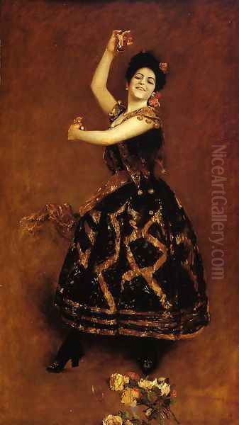 Carmencita Oil Painting by William Merritt Chase