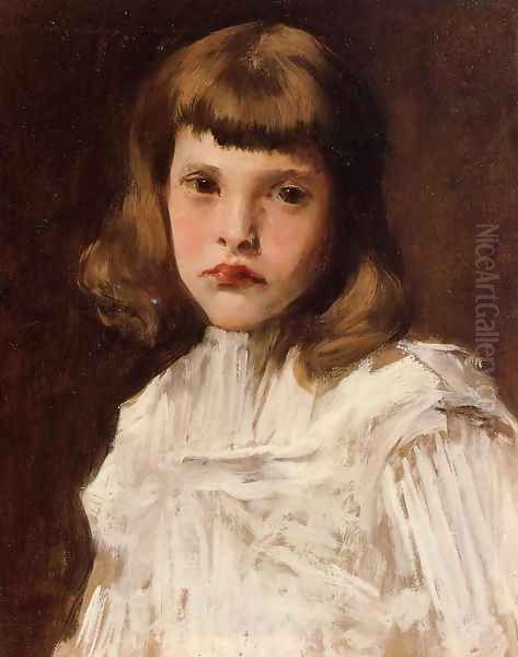 Portrait Of Dorothy Oil Painting by William Merritt Chase