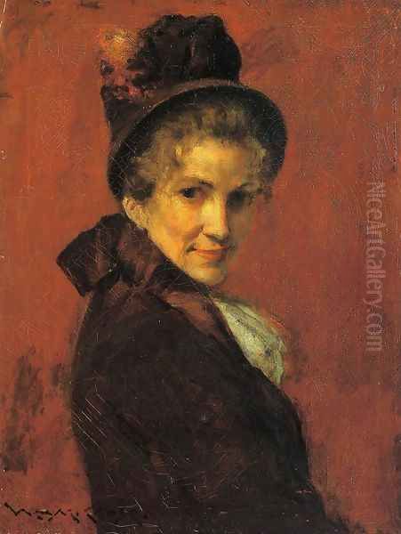 Portrait Of A Woman2 Oil Painting by William Merritt Chase