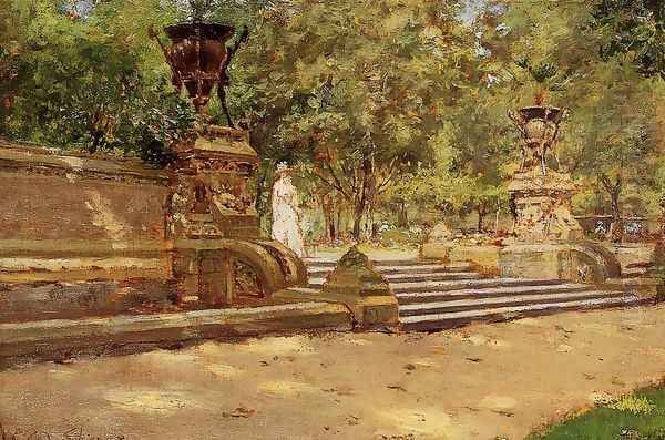 Prospect Park Brooklyn Oil Painting by William Merritt Chase