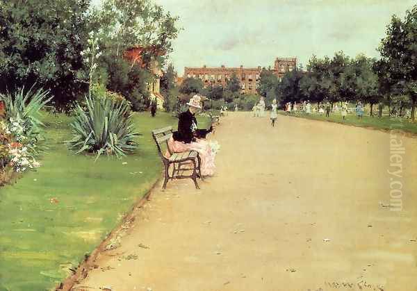 The Park2 Oil Painting by William Merritt Chase