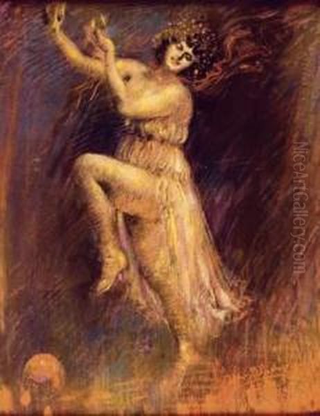 La Danseuse Oil Painting by Henri Jules Charles De Groux