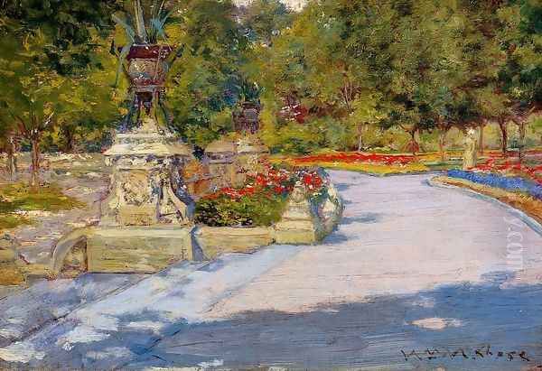 Prospect Park Oil Painting by William Merritt Chase