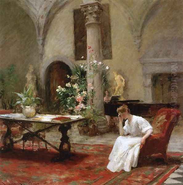 The Song Oil Painting by William Merritt Chase