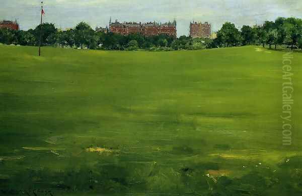 The Common Central Park Oil Painting by William Merritt Chase