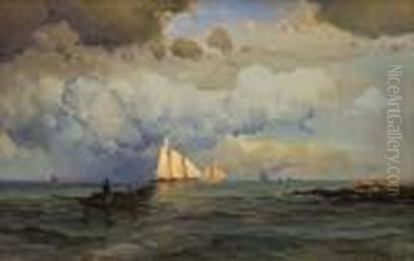 Open Water Oil Painting by Mauritz F. H. de Haas