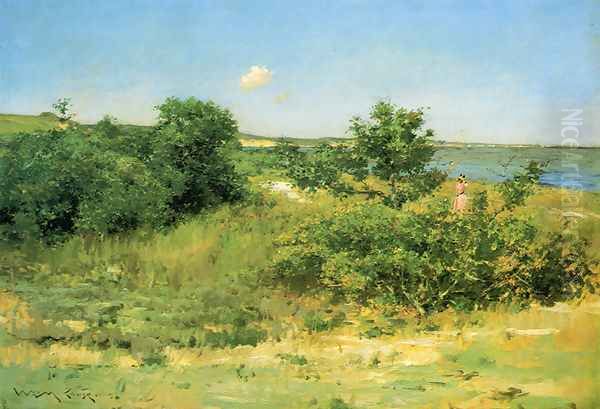 Shinnecock Hills, Peconic Bay Oil Painting by William Merritt Chase