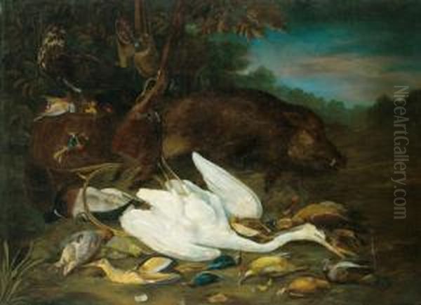 Natura Morta Oil Painting by Johann Georg Hamilton