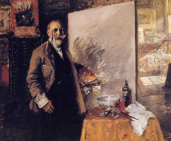 Self Portrait Oil Painting by William Merritt Chase