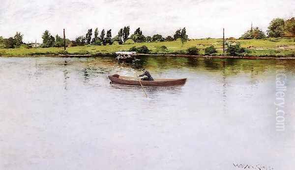 Pulling For Shore Oil Painting by William Merritt Chase