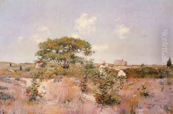 Shinnecock Landscape Oil Painting by William Merritt Chase