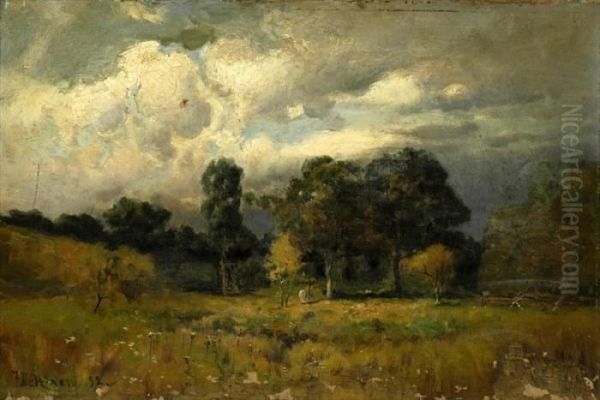 Summer Landscape Oil Painting by Franklin De Haven