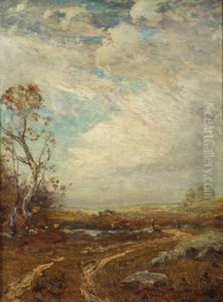 October Oil Painting by Franklin De Haven