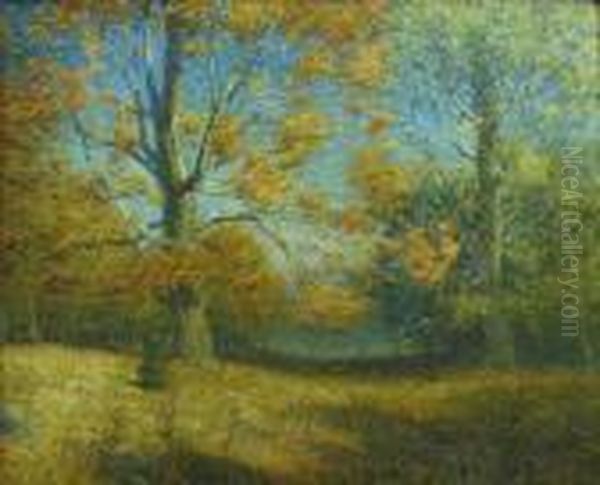 October Morning Oil Painting by Franklin De Haven