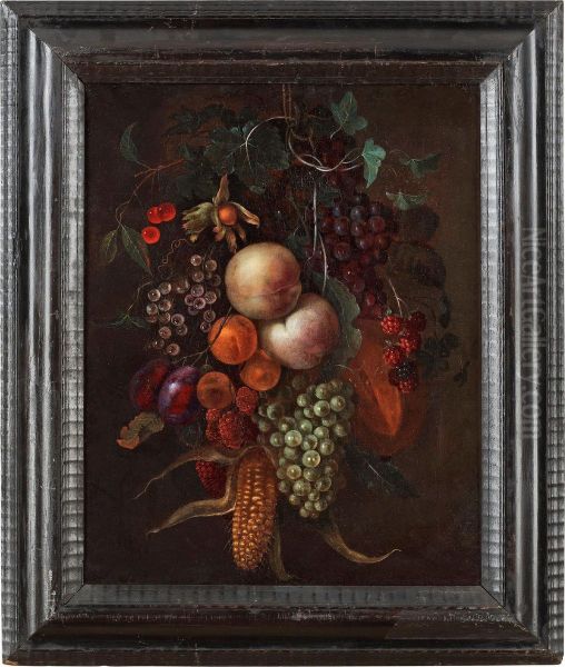 Still Life With Fruit And Vegetable Oil Painting by Cornelis De Heem