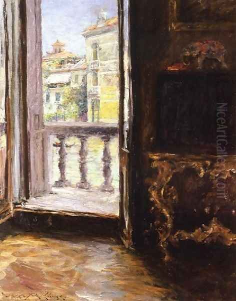 Venetian Balcony Oil Painting by William Merritt Chase