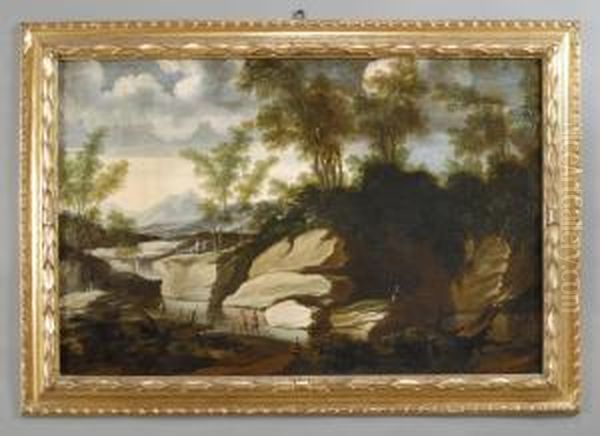 Paesaggio 
Arcadico Oil Painting by Jacob De Heusch