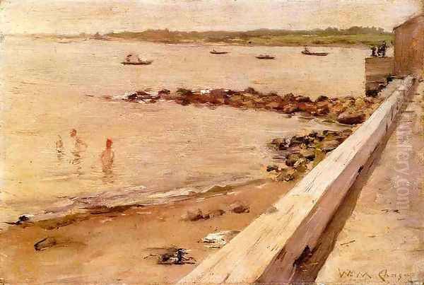 The Bathers Oil Painting by William Merritt Chase