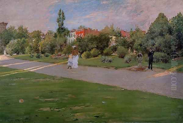 Prospect Park, Brooklyn I Oil Painting by William Merritt Chase