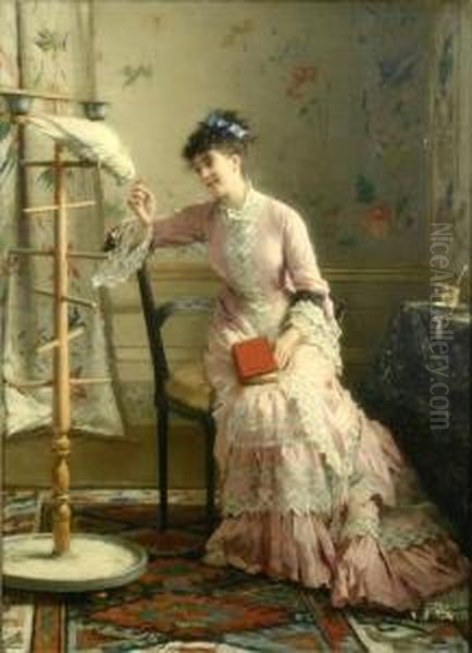 Friendship And Affection Oil Painting by Gustave Leonhard de Jonghe