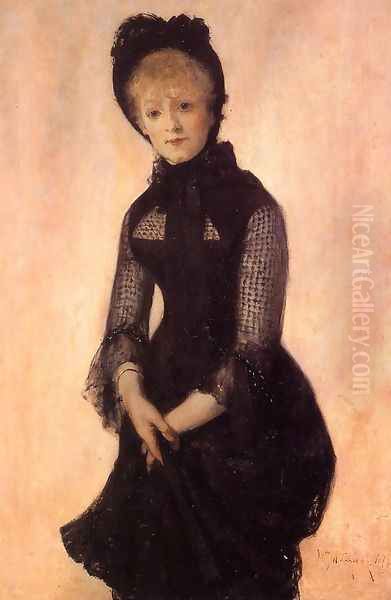 Portrait of Harriet Hubbard Ayer Oil Painting by William Merritt Chase