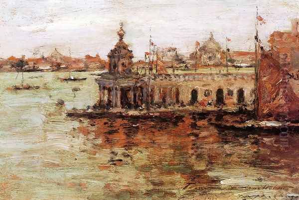 Venice: View of the Navy Arsenal Oil Painting by William Merritt Chase