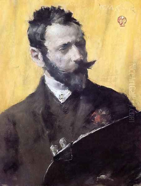 Self Portrait I Oil Painting by William Merritt Chase