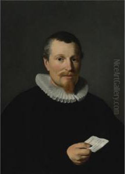 Portrait Of Jan Bruyn Oil Painting by Thomas De Keyser