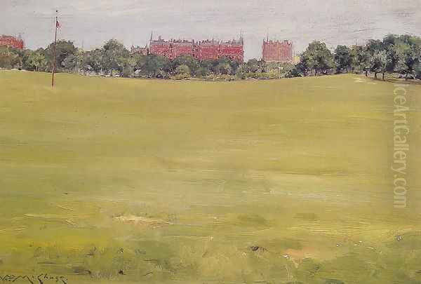 View from Central Park Oil Painting by William Merritt Chase